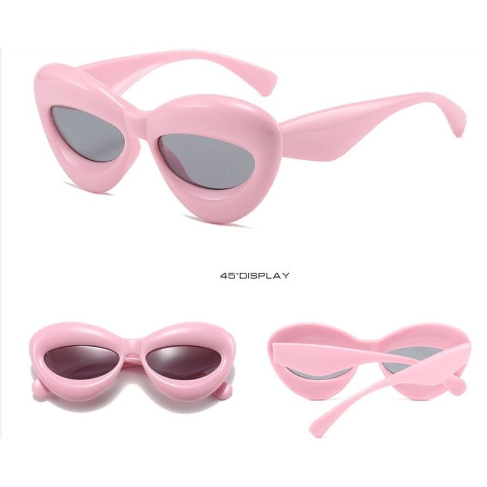 Pink‎ Sunglasses Women Fashion Designer Candy Color Luxury Beach Festival  Party - Picture 5 of 7